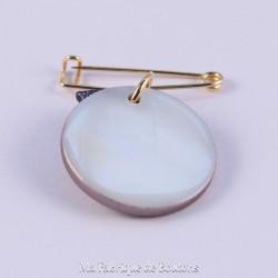 Camelia Mother of Pearl Brooch