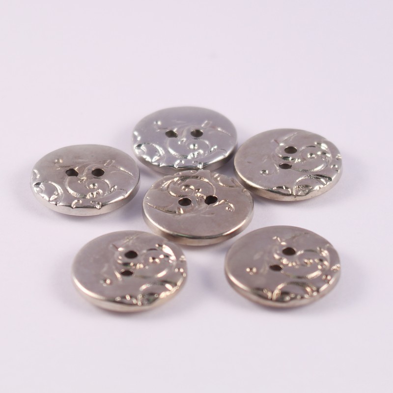 Set of 6 Bertram ABS Metal Buttons