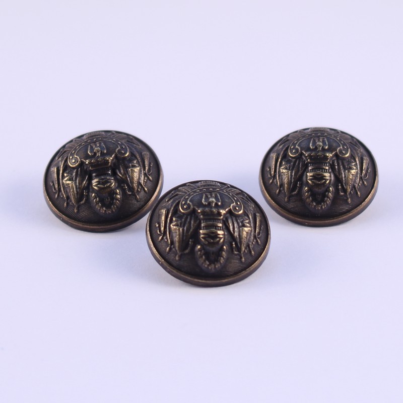Set of 3 ABS Metal Buttons