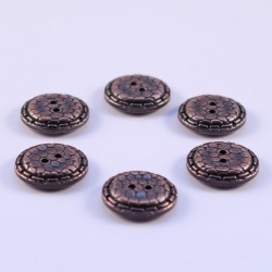 Set of 6 ABS Metal Buttons