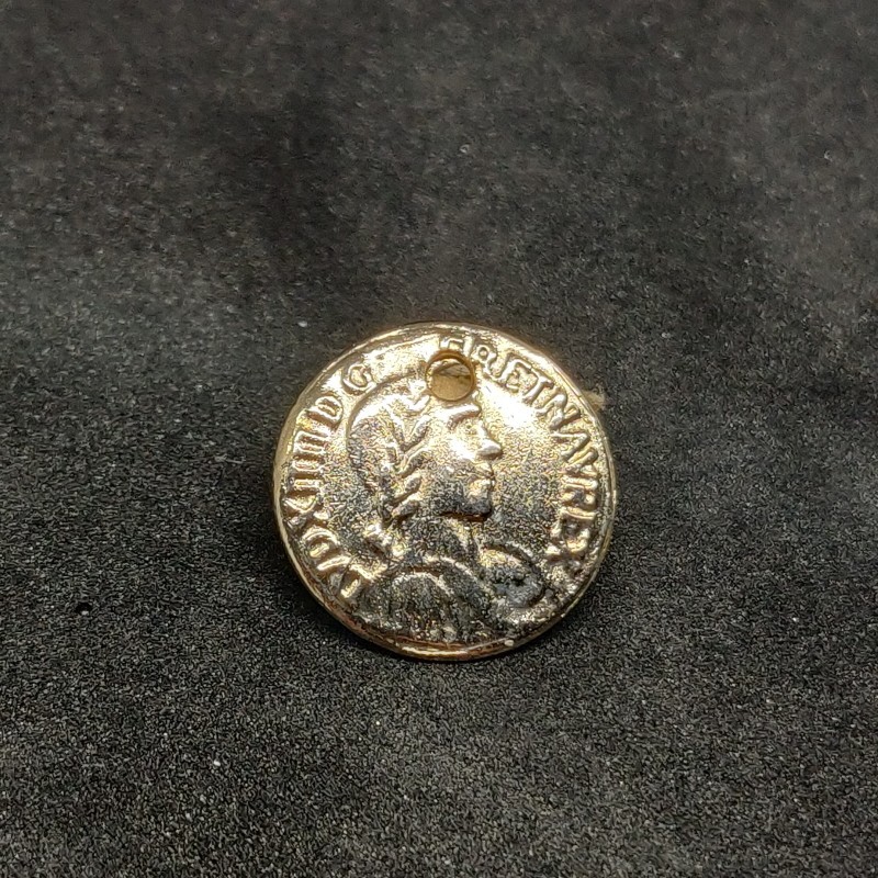 medaillon metal type piece de monnaie 15 mm Gian