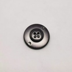 abs button metal grey Gilly