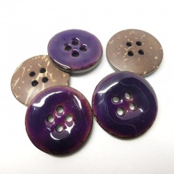 purple coco Button Ginévra
