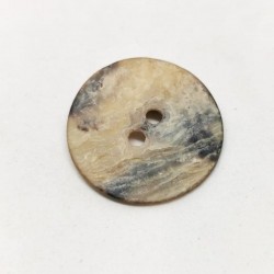 Mother of pearl enamel flower button Ginny