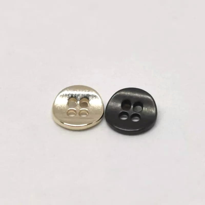 Golden black metal button 9mm Godeline