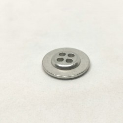 Hollow metal button Gontran