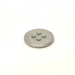 Button metal grey 11mm Gordien