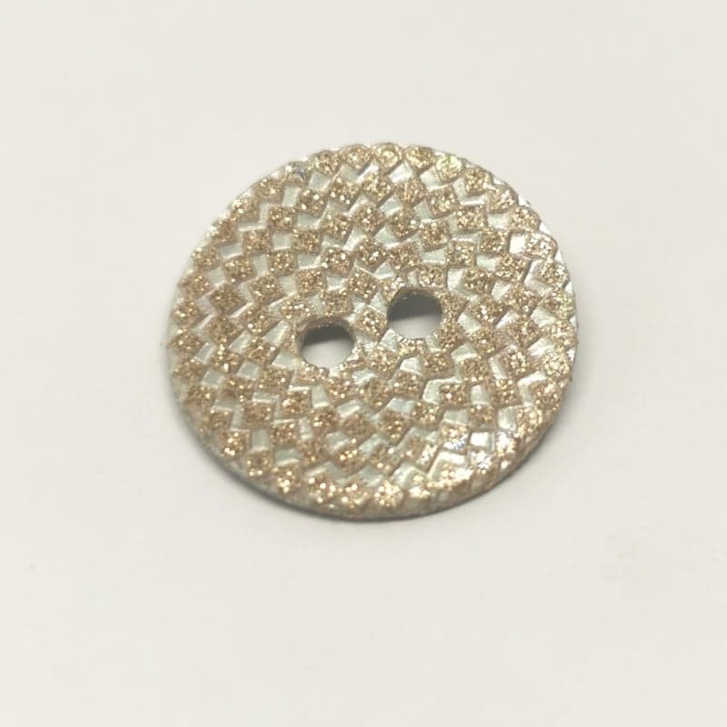 Gregorian engraved mother-of-pearl button