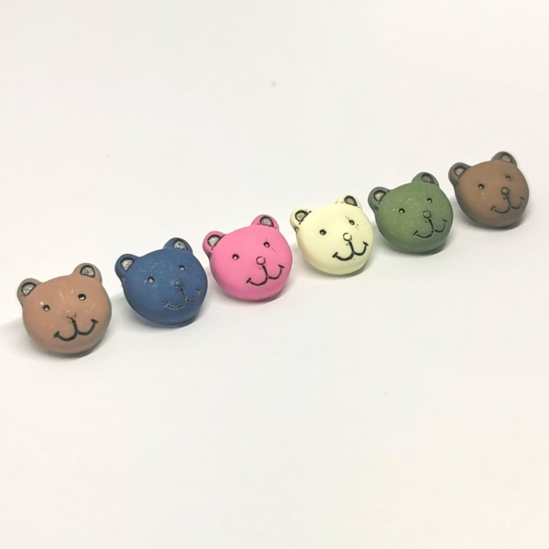 Children's teddy bear sewing button