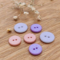 Children's glitter buttons