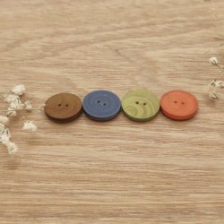 Wooden sewing button colour