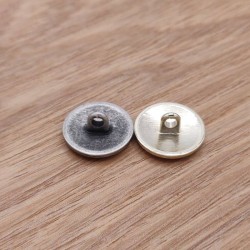 Gold and silver button