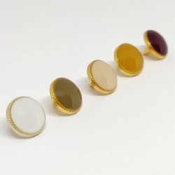 Button metal enamel colored Gregoria