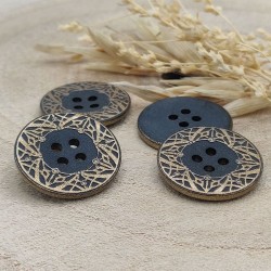 black and gold sewing button