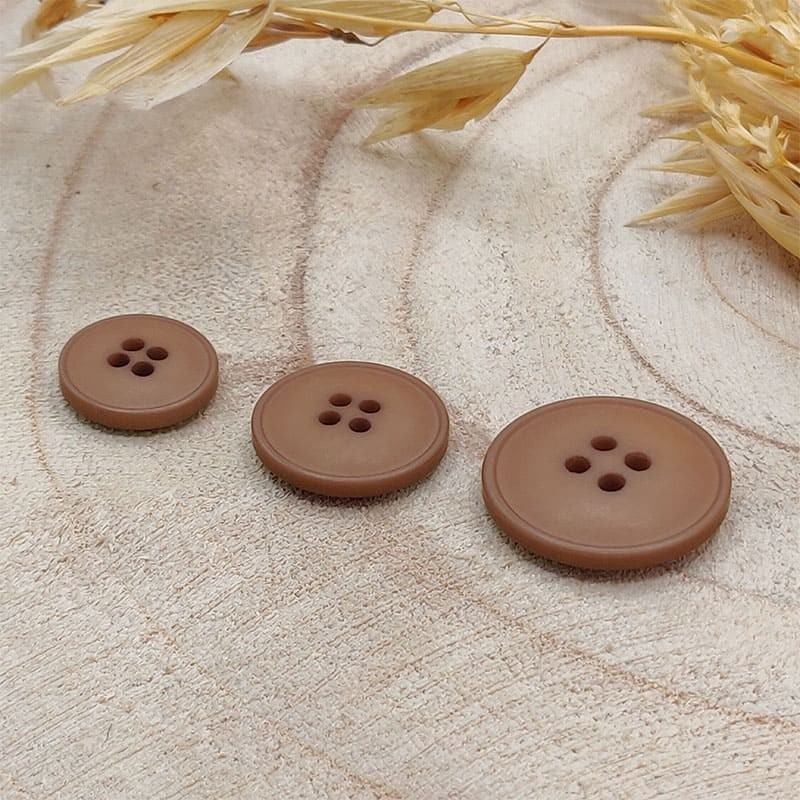 brown button