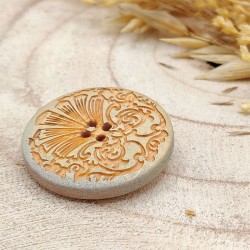 Large wooden button