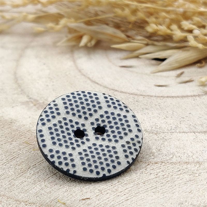 blue recycled button