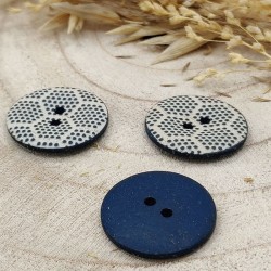 boutons recycles bleu