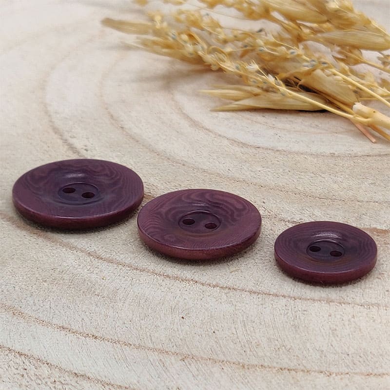 purple corozo button