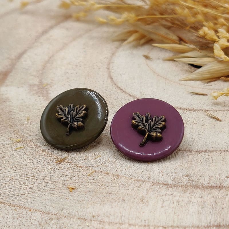 original leaf buttons