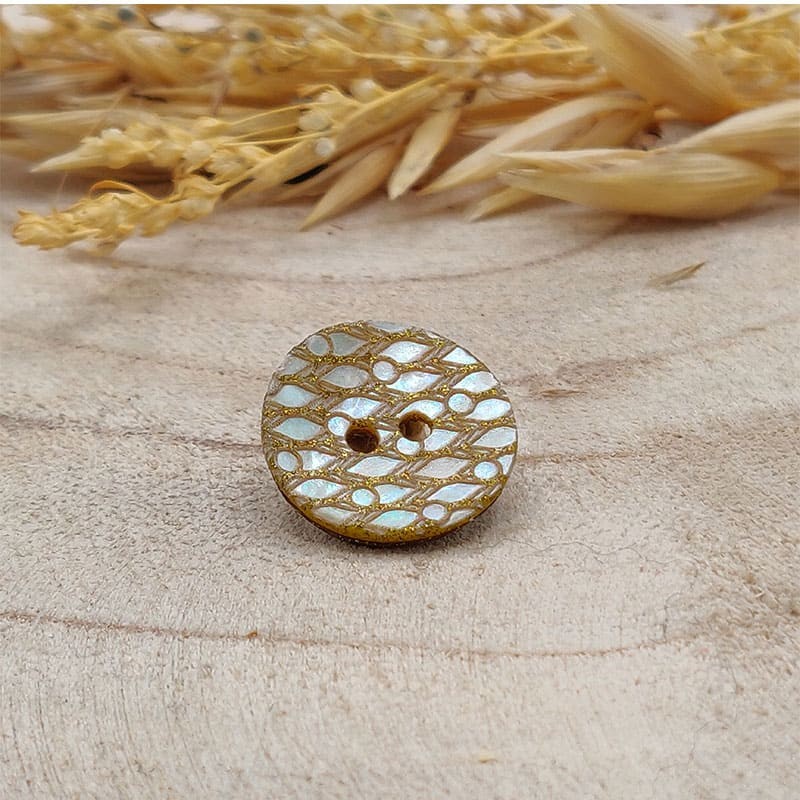 mother of pearl sequin button