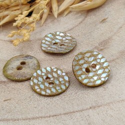 mother of pearl sequin buttons