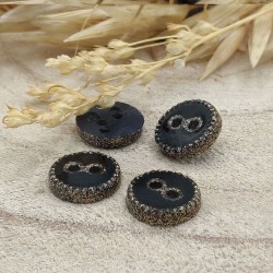 black sequined buttons