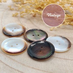 Antique mother of pearl button