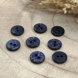 Blue glitter buttons