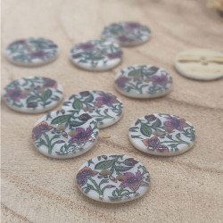 mother of pearl button flowers