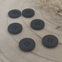 black synthetic button