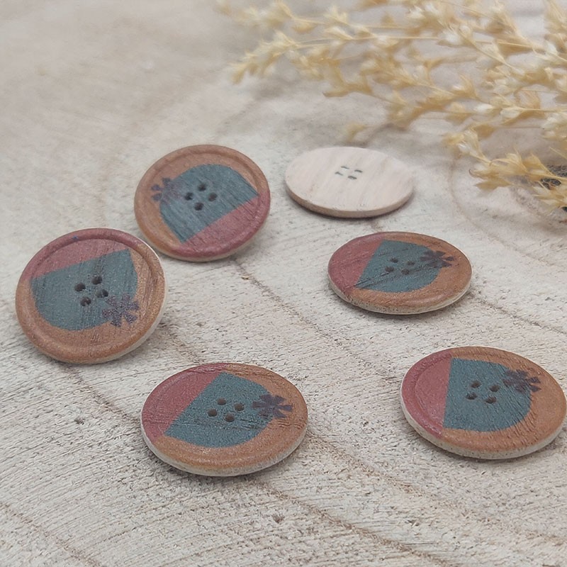 wood buttons