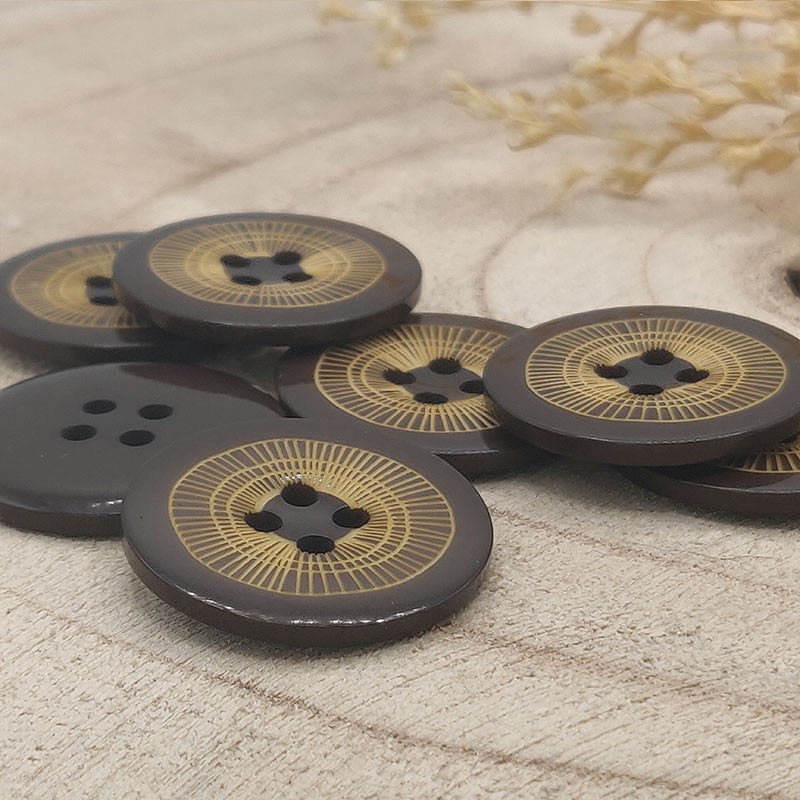 25mm brown button 25mm brown button