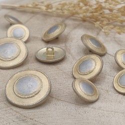 gold buttons metal