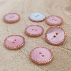 mother of pearl and glitter buttons