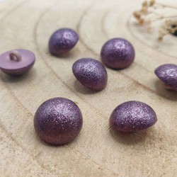bouton violet paillette