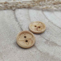 Wooden button Joop