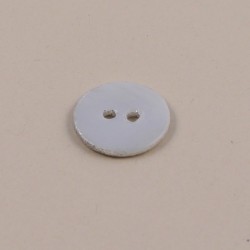 mother of pearl button with silver glitter